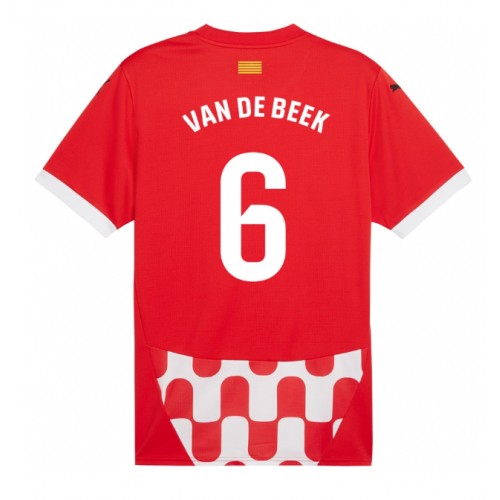 Fotbalové Dres Girona Donny van de Beek #6 Domácí 2024-25 Krátký Rukáv